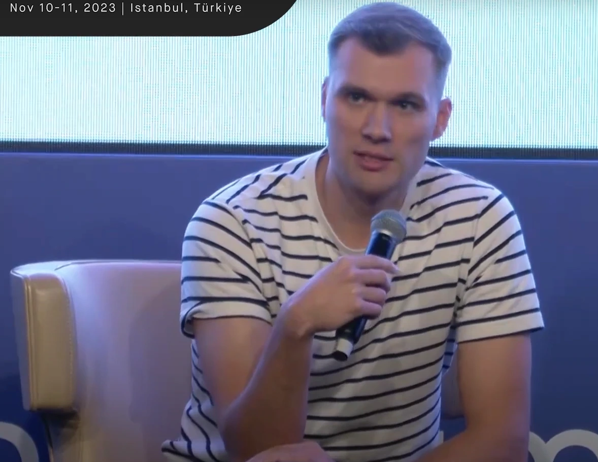 Jack Prenter speaking at a conference